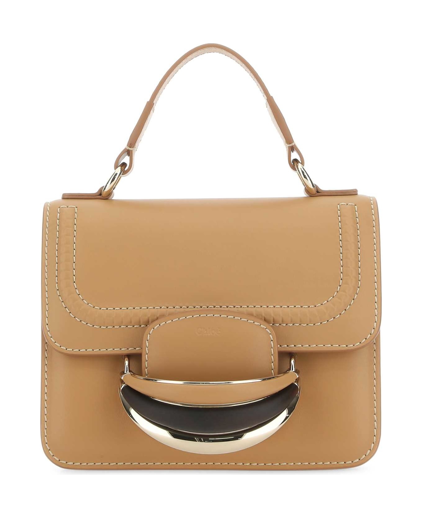 Camel Leather Small Kattie Handbag - 1