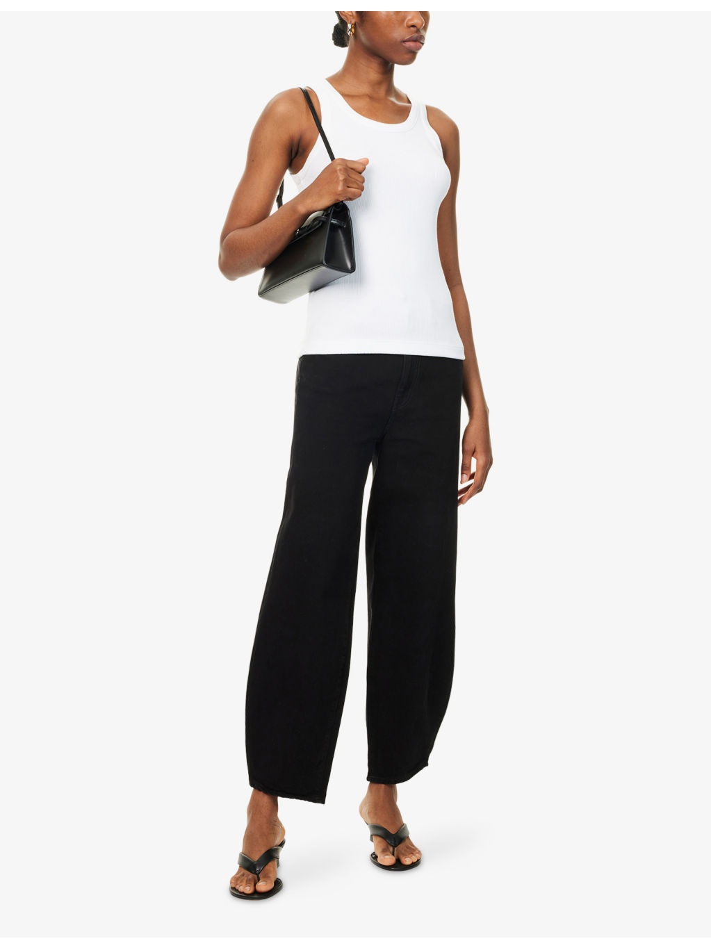 Scoop-neck stretch-jersey top - 2