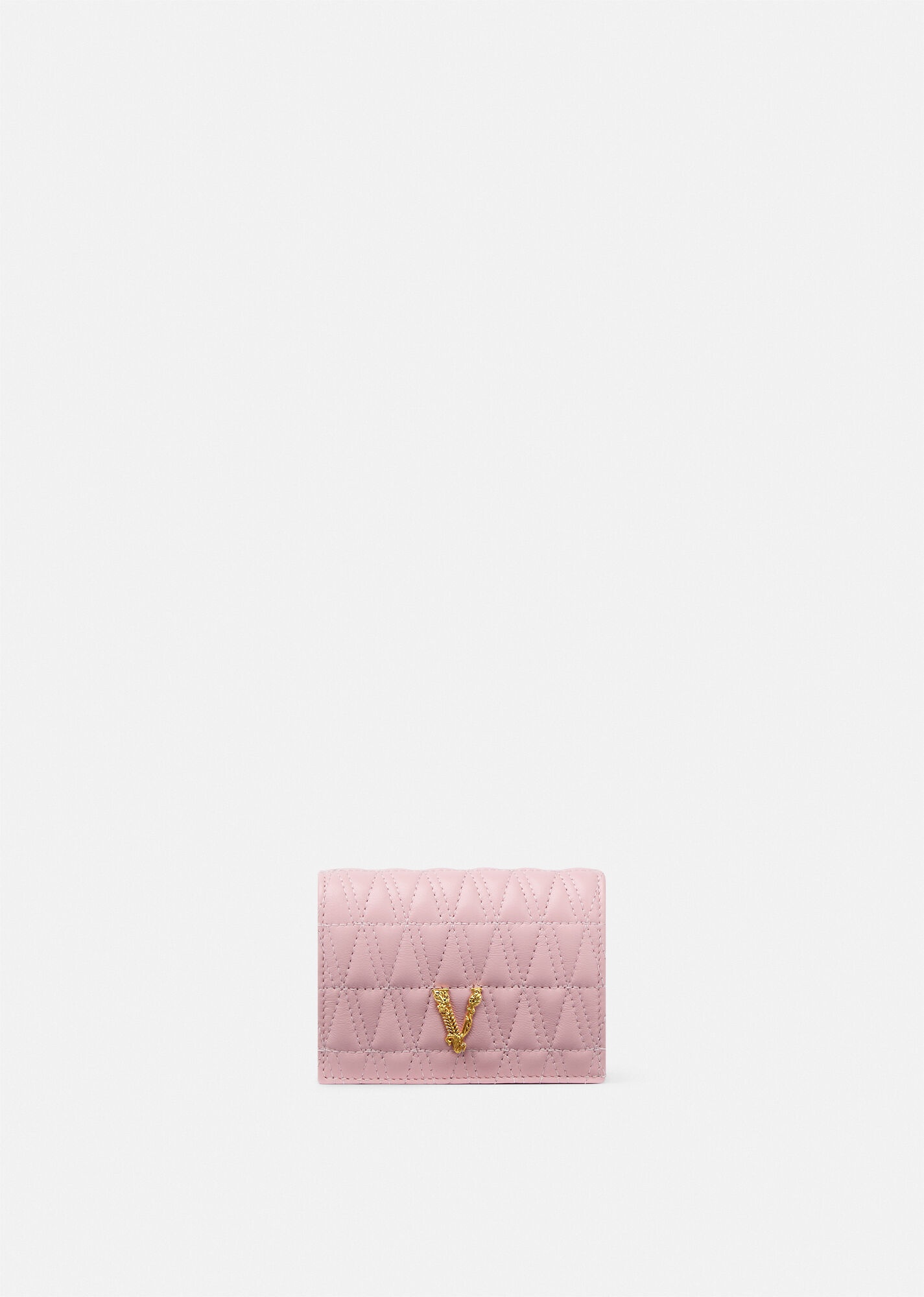 Virtus Quilted Lambskin Leather Wallet - 1