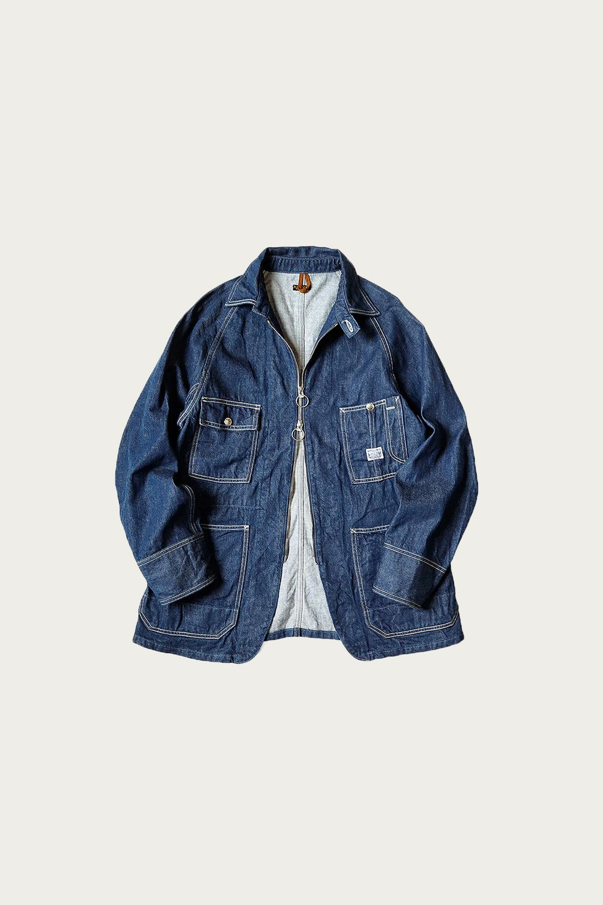 11.5oz Denim ZIPPER Coverall - Indigo - 1