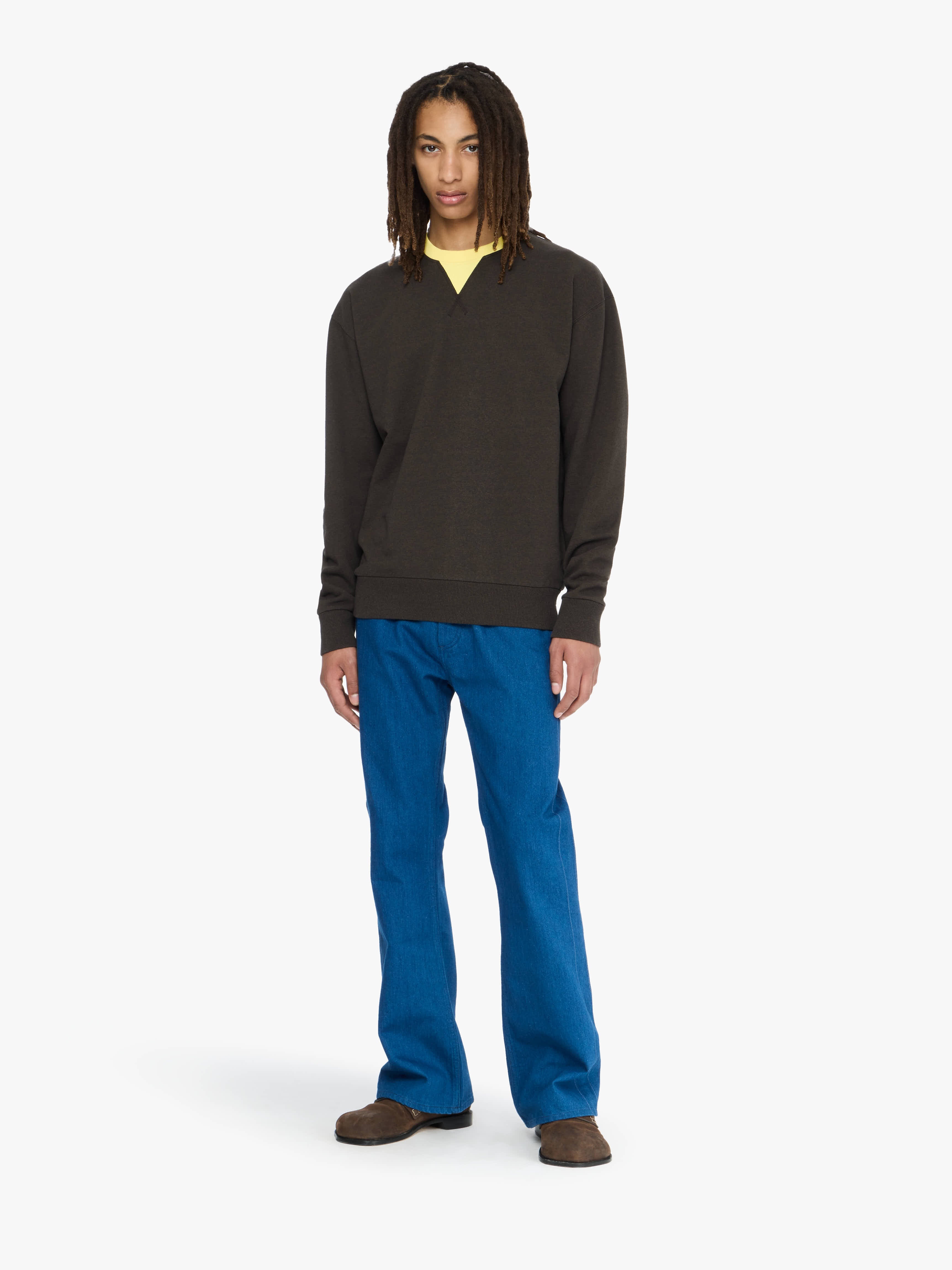CONTRAST TRIM SWEATSHIRT - 2
