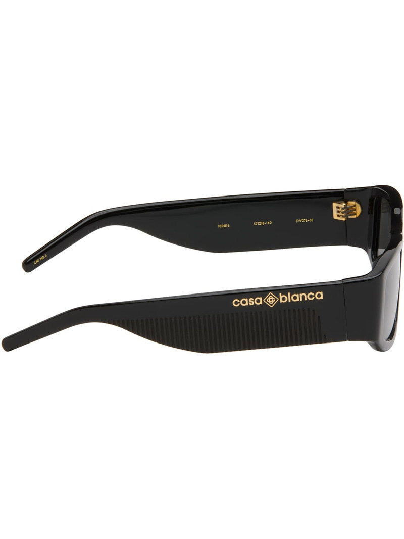 CASABLANCA Black Rectangular Sunglasses outlook