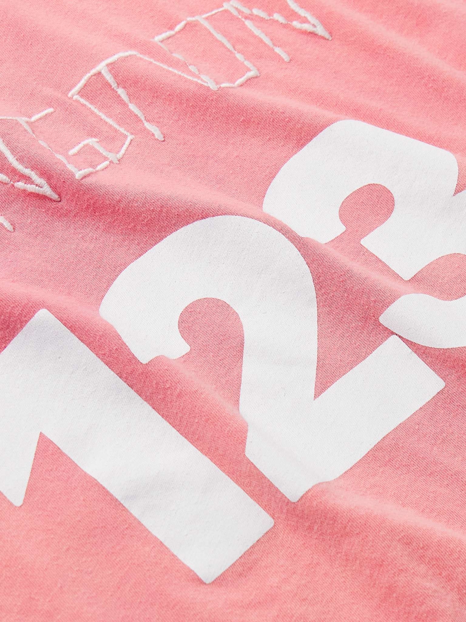 Logo-Print Embroidered Cotton-Jersey T-Shirt - 4