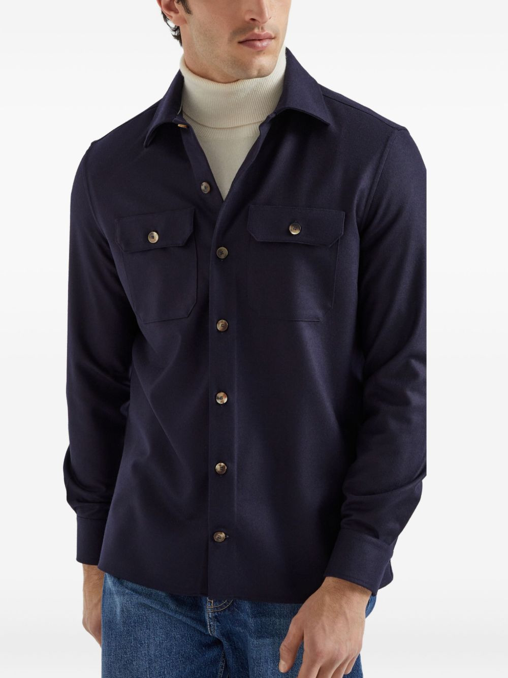 Brunello Cucinelli Shirts Blue - 6