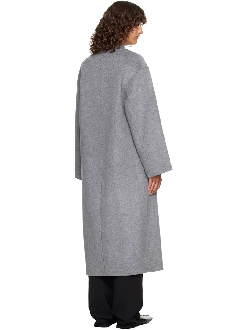 Gray Borneo LDS Wool Drap Coat 3