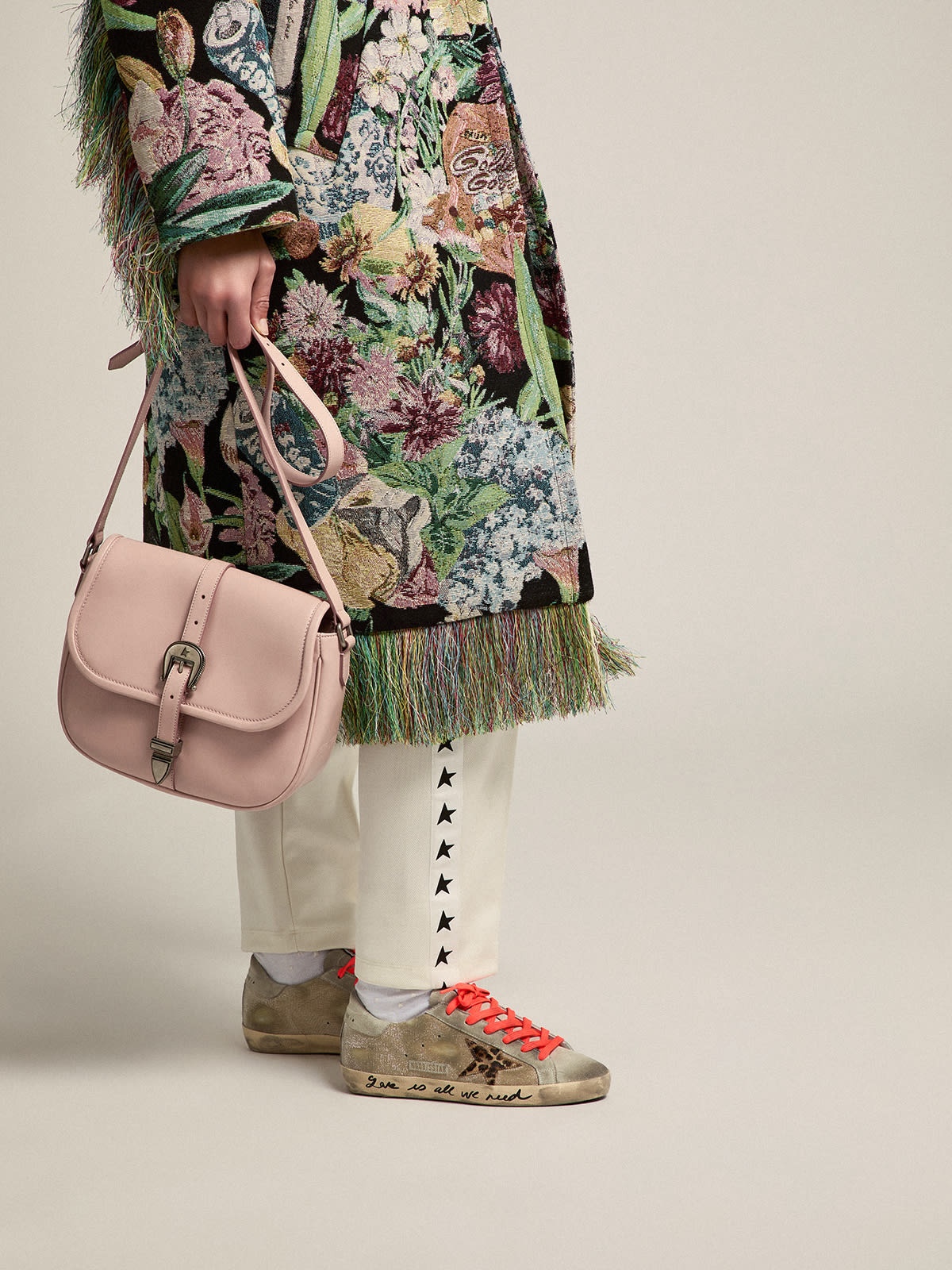 Medium Rodeo Bag in quartz-pink leather - 3