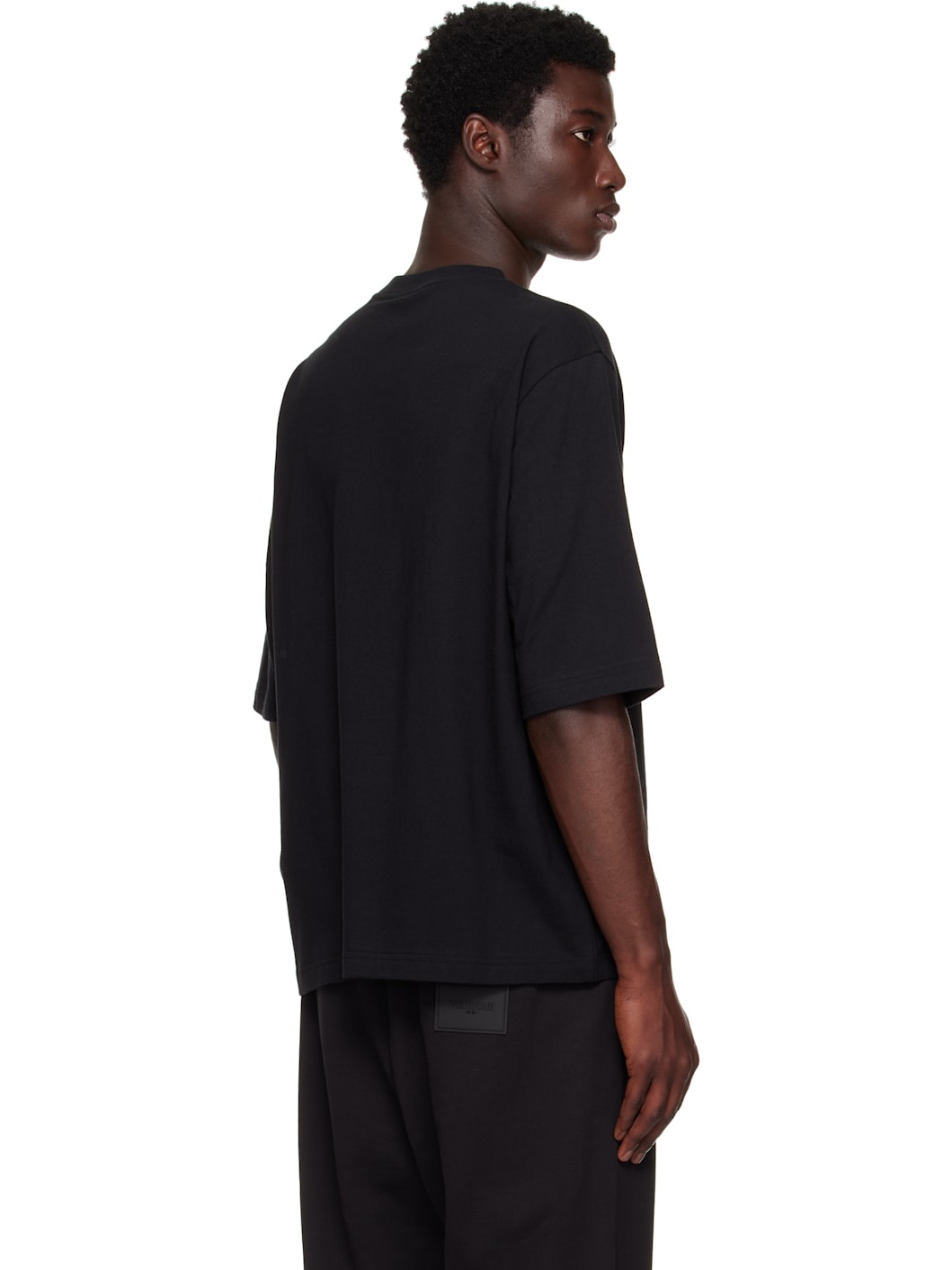 Black Printed University T-shirt - 3