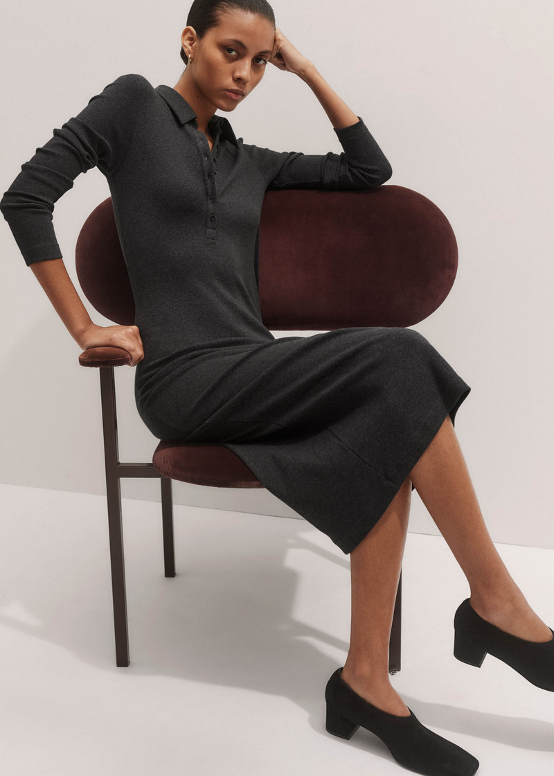 Rib Midi Shirt Dress 3