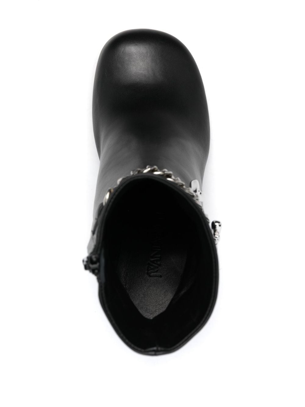 80mm logo-embellished leather boots - 4