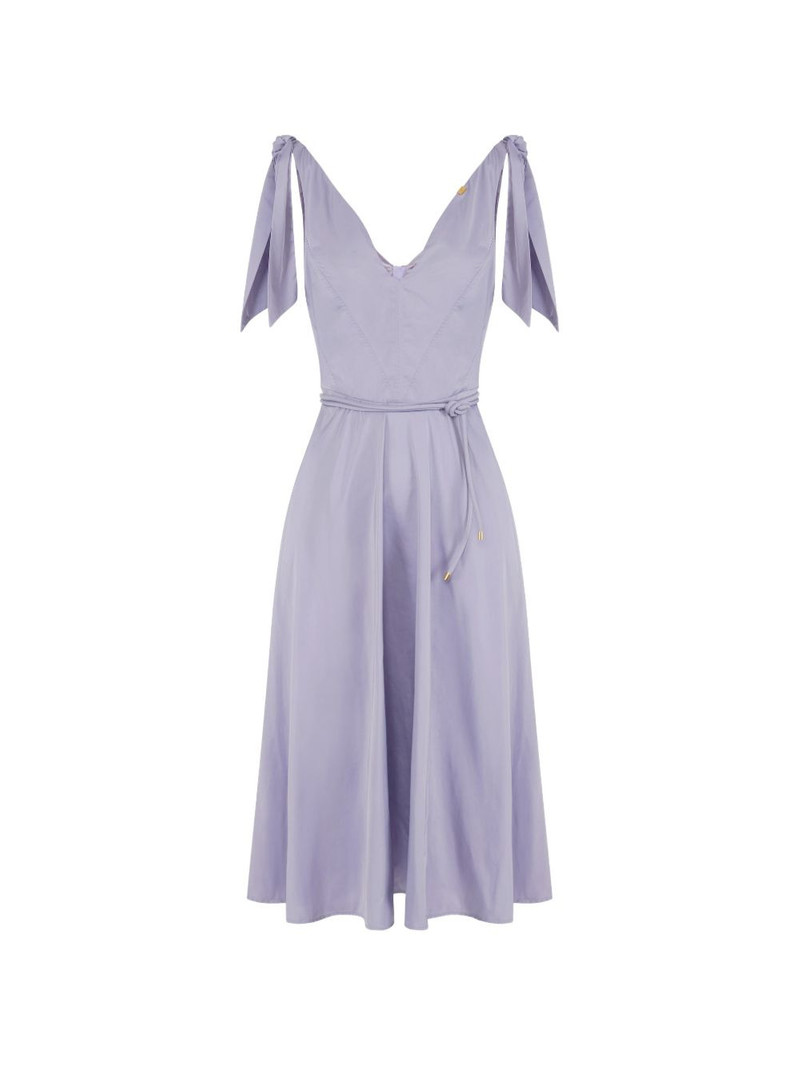 V-neck midi dress 1