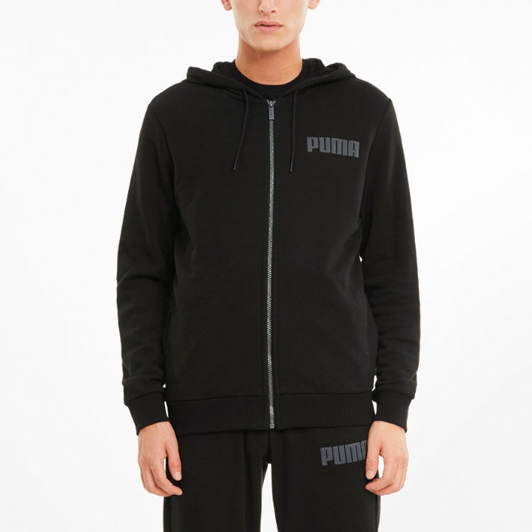 Puma Modern Basics Full-Zip Jacket 'Black Grey' 588802-01 - 3