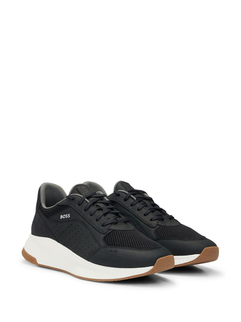 BOSS leather low-top sneakers outlook