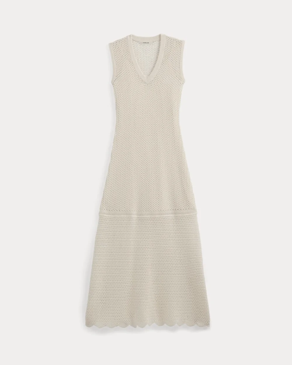 LACE KNIT MAXI SWEATER DRESS - 1