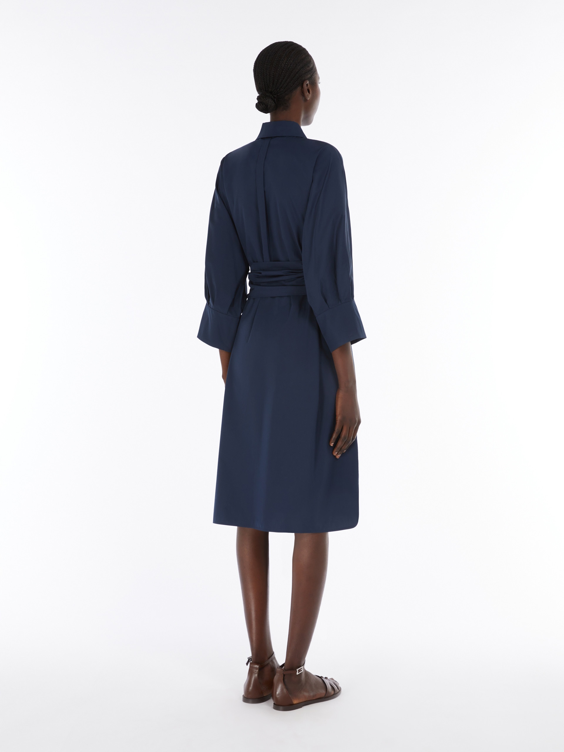 TABATA Poplin shirt dress - 4