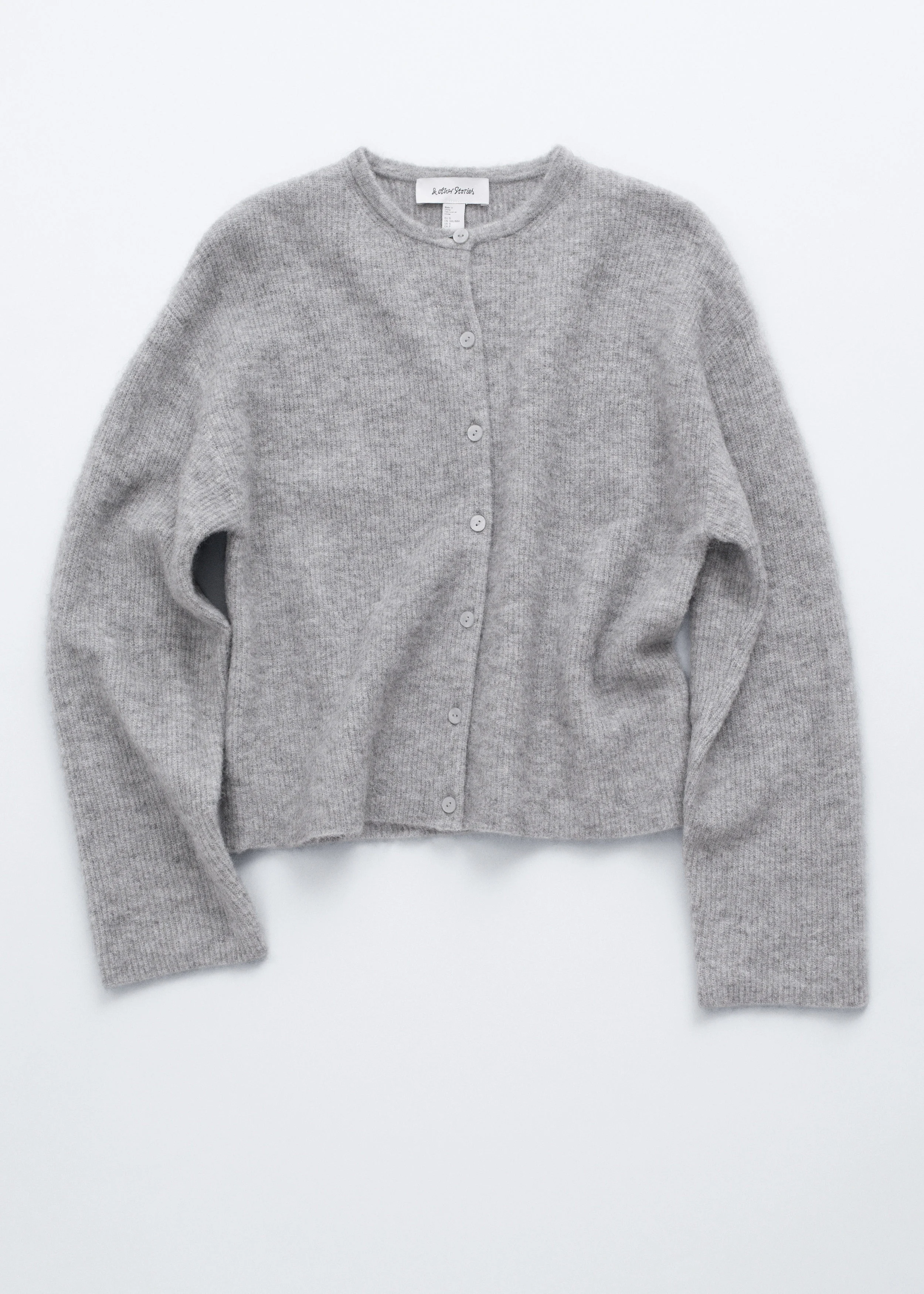 Alpaca-Blend Knitted Cardigan - 1
