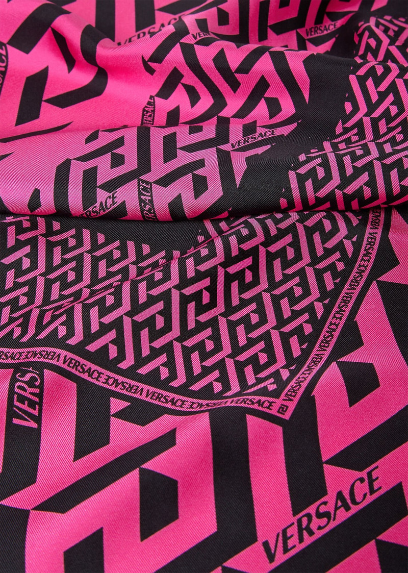 VERSACE La Greca Silk Foulard outlook