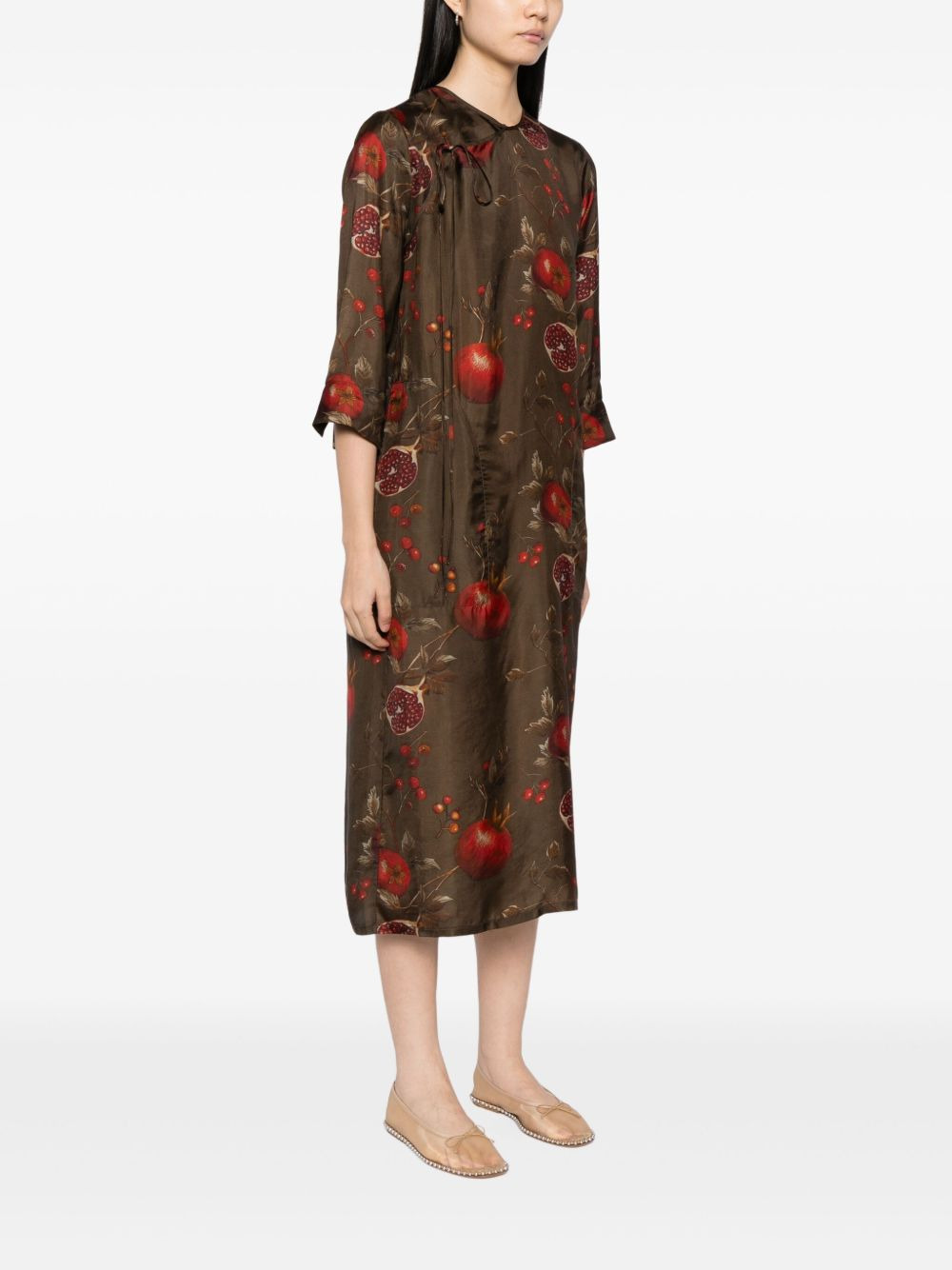 graphic-print dress - 3