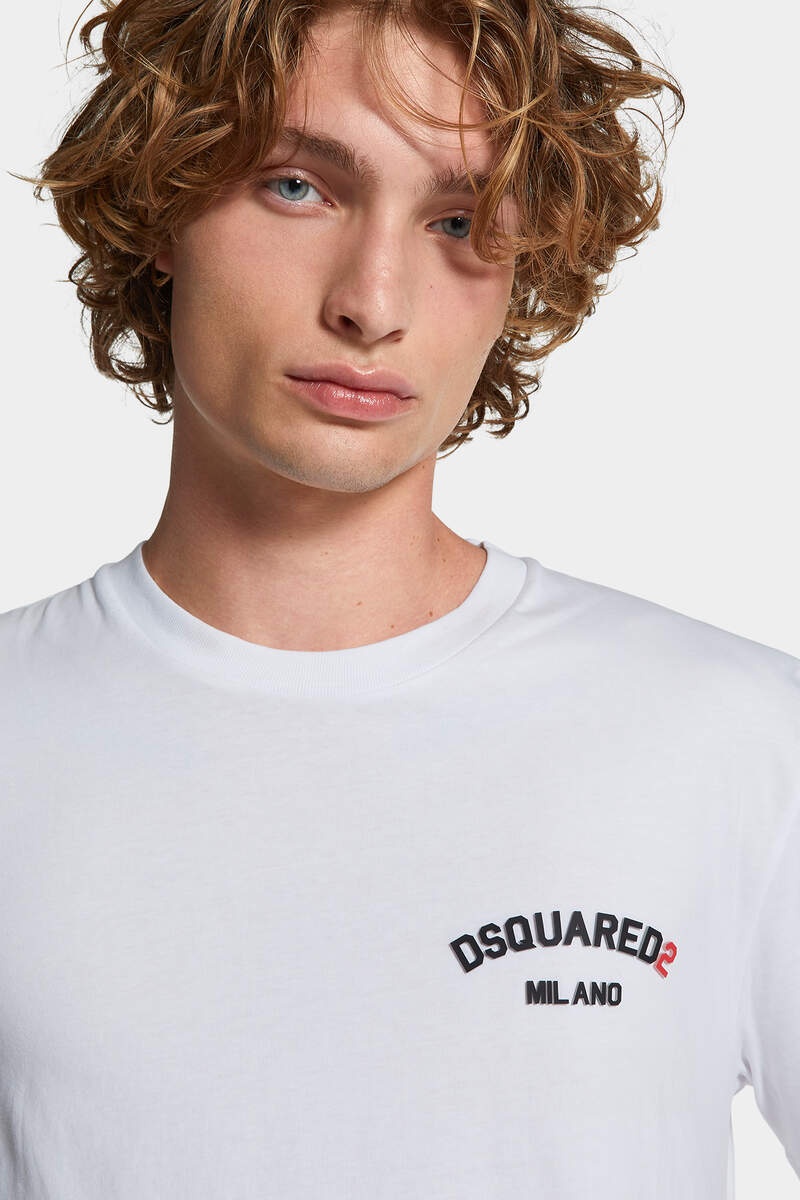 REGULAR FIT RUBBER LOGO T-SHIRT - 5