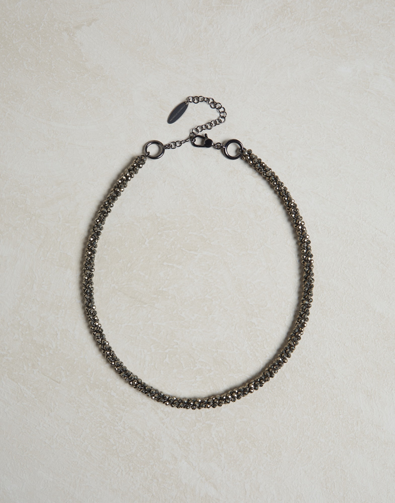Pyrite twist necklace - 1