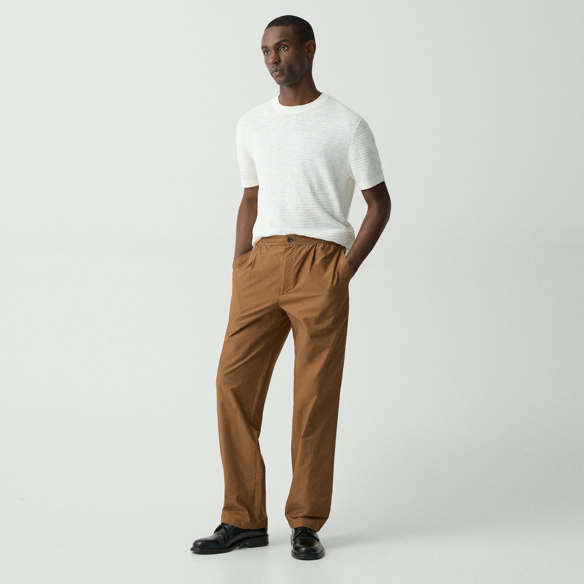Pleated Drawstring Pant in Cotton-Blend - 3