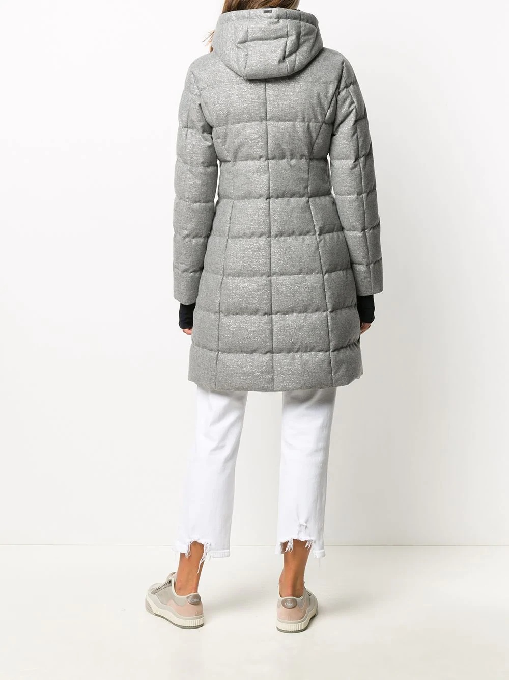 sparkle quilted puffer coat - 4