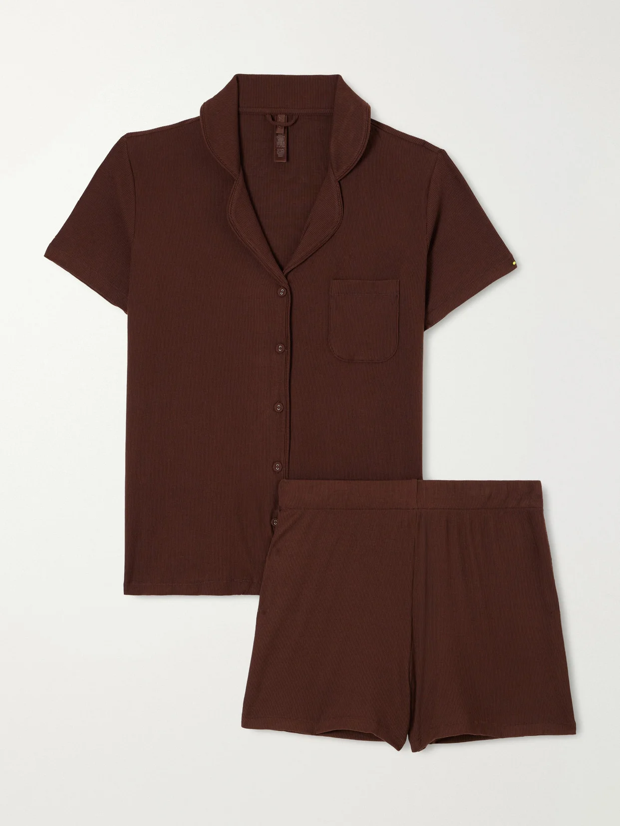 Soft Lounge Ribbed Modal-blend Pajama Set - 1