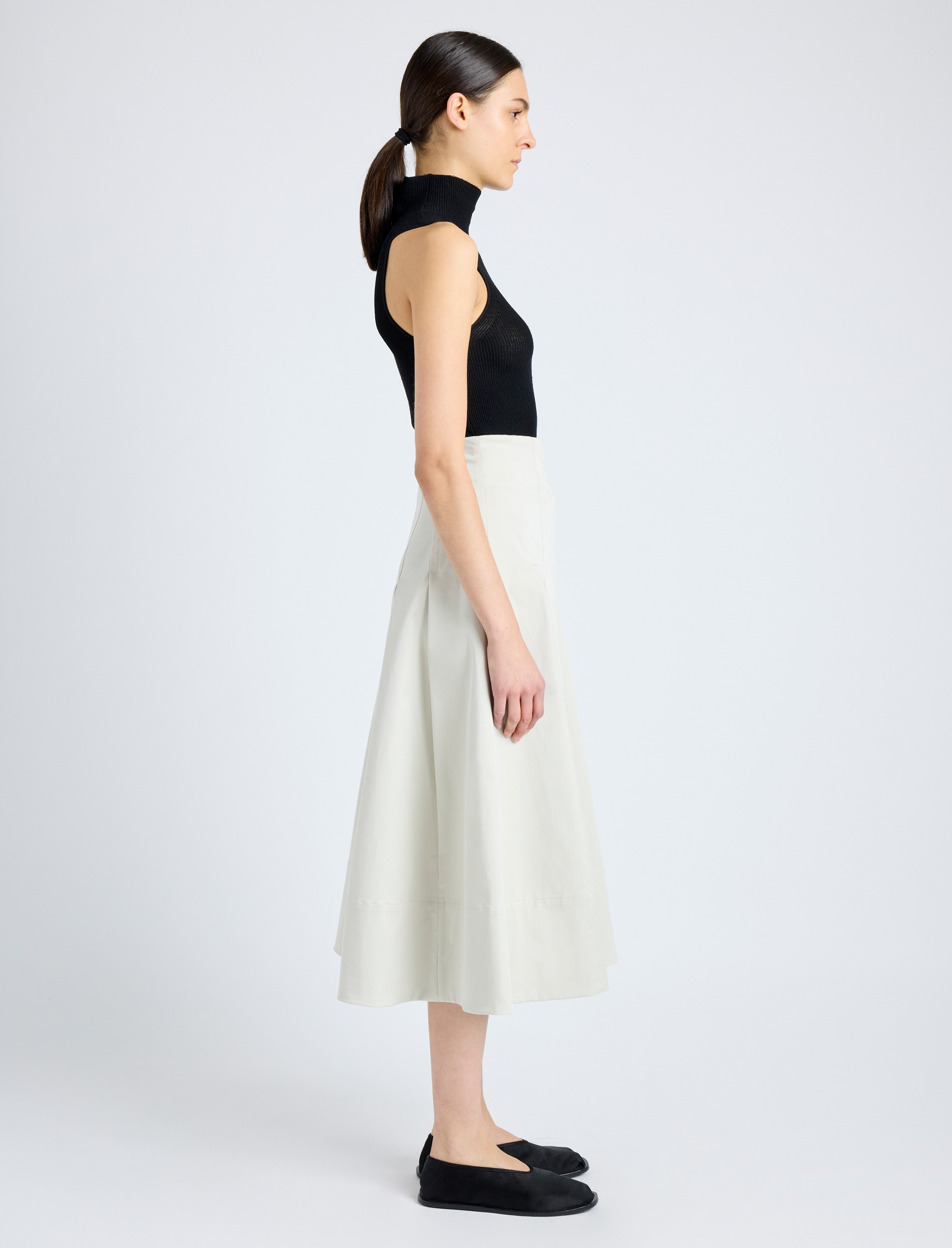 Moore Skirt in Organic Cotton Twill - 3