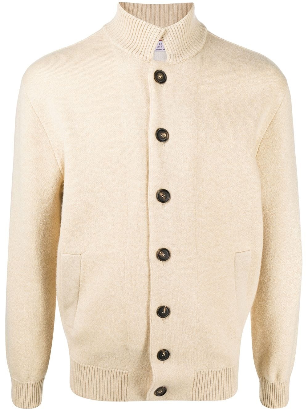 button-up cashmere cardigan - 1