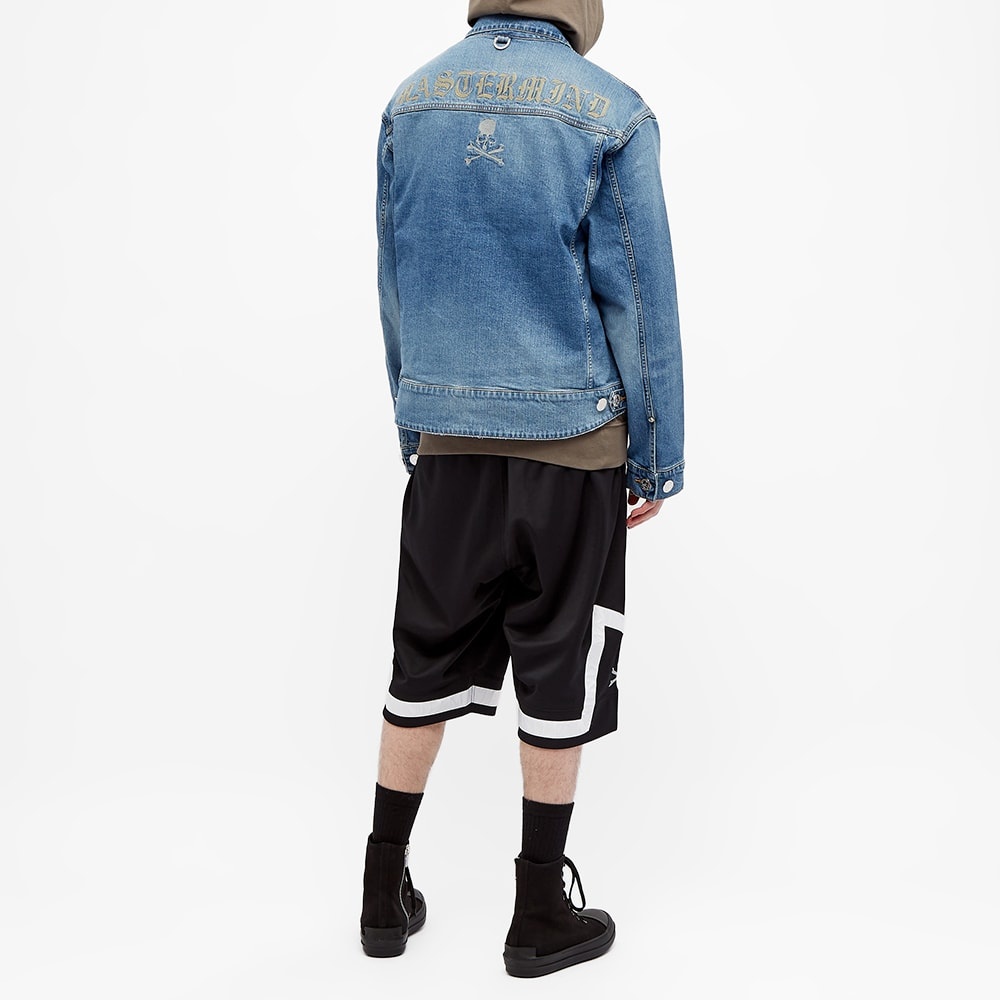 MASTERMIND JAPAN Water Repellent Denim Trucker Jacket - 8