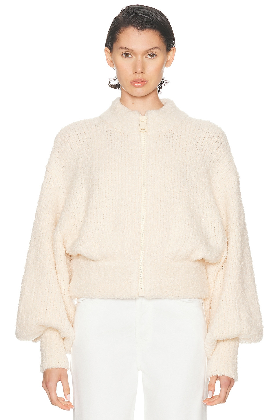 Boucle Bomber Jacket - 2