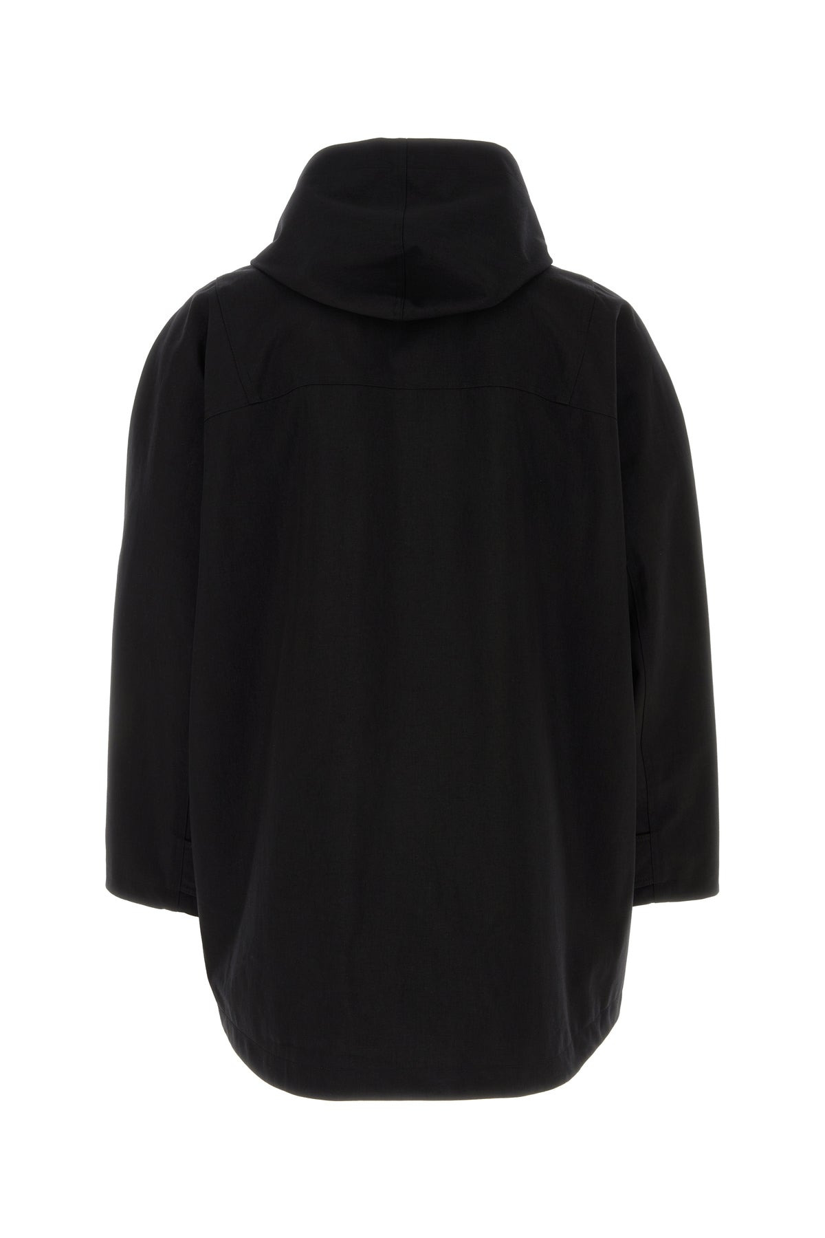 Black nylon windbreaker - 2