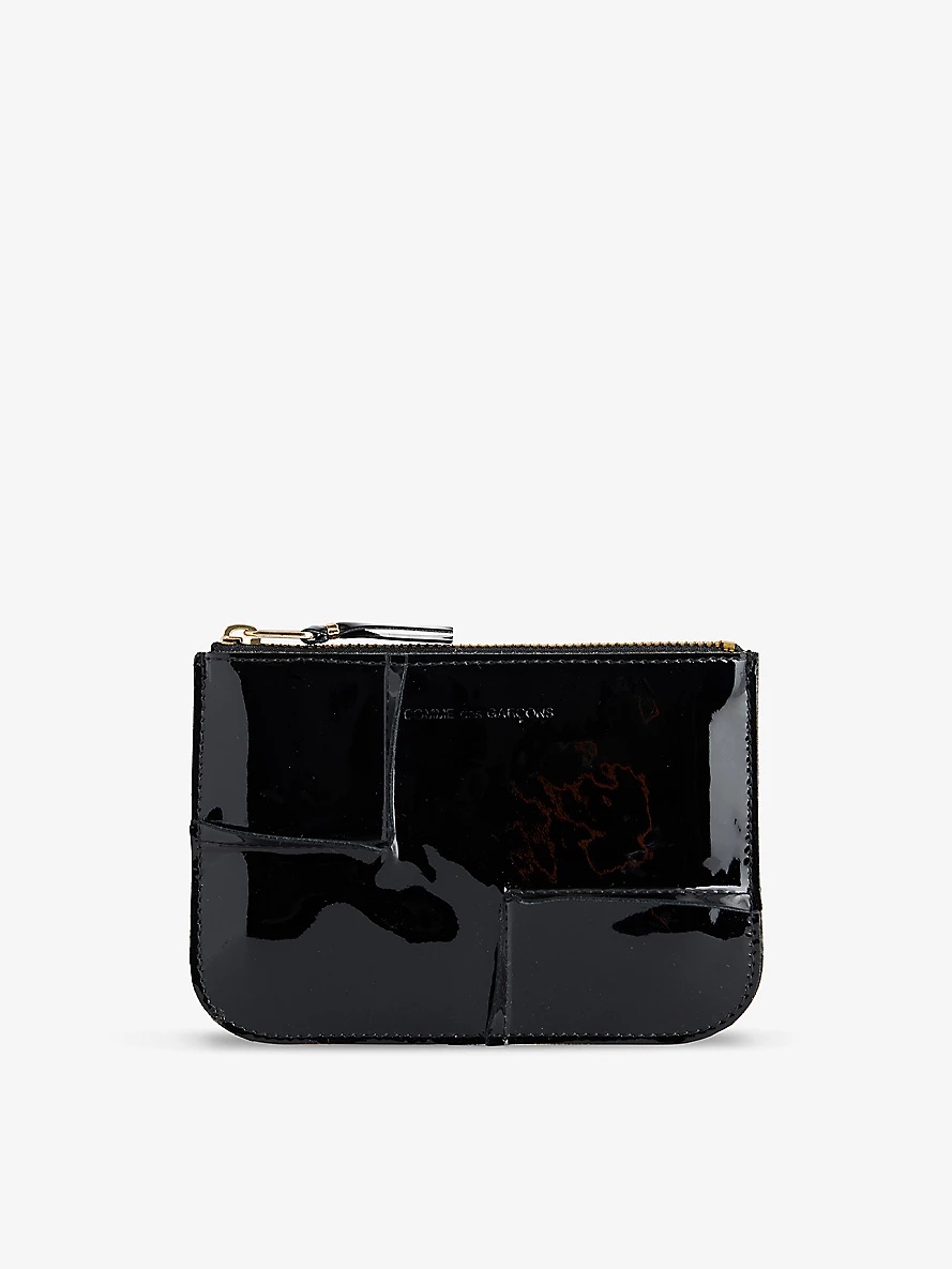 Exposed-seam leather wallet - 1