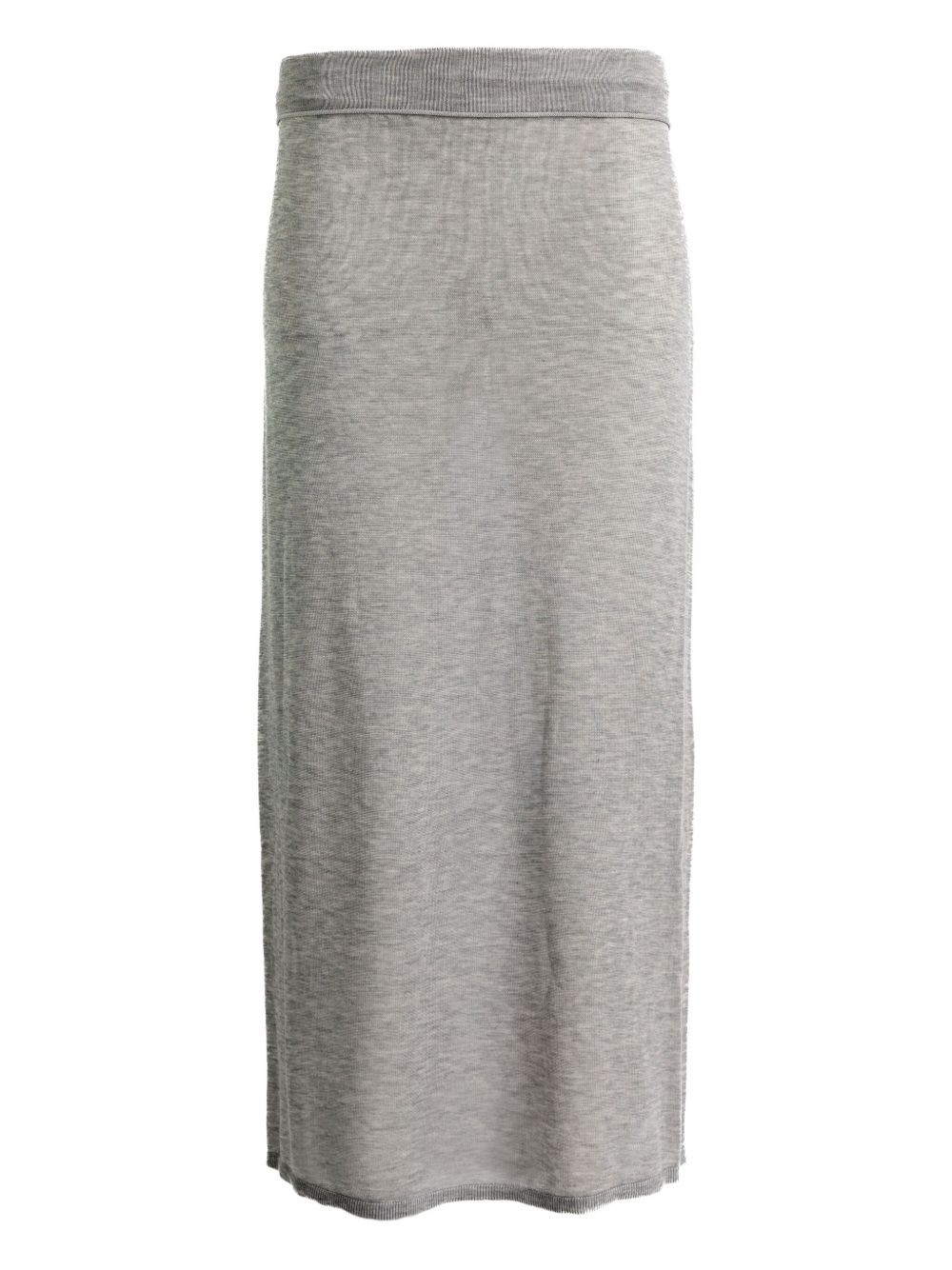 ribbed-knit maxi skirt - 1