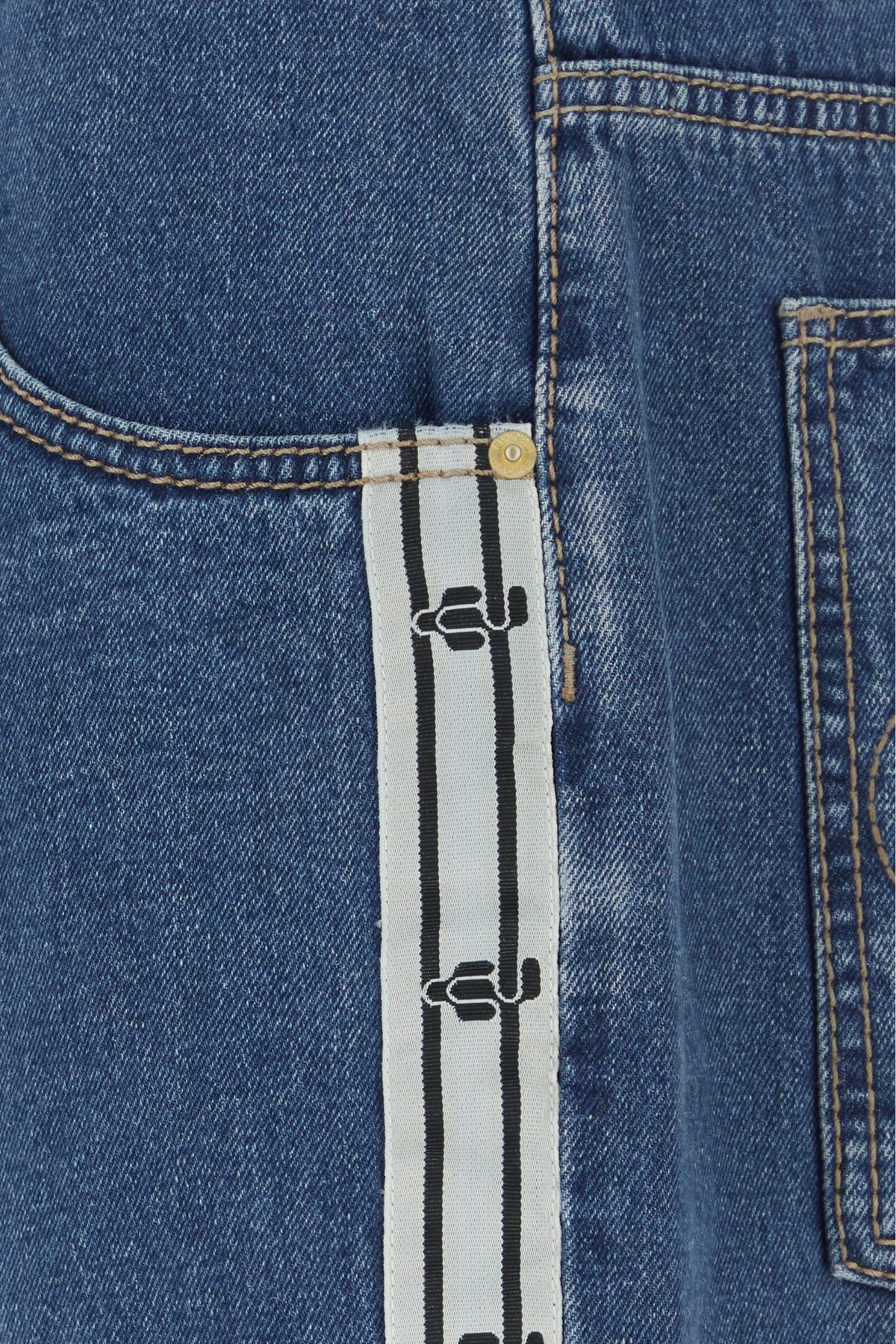 Denim Titan wide-leg jeans - 3