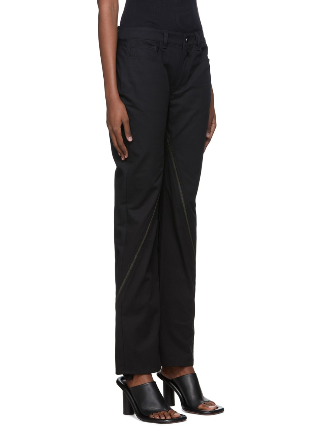 Black Organic Cotton Trousers - 2