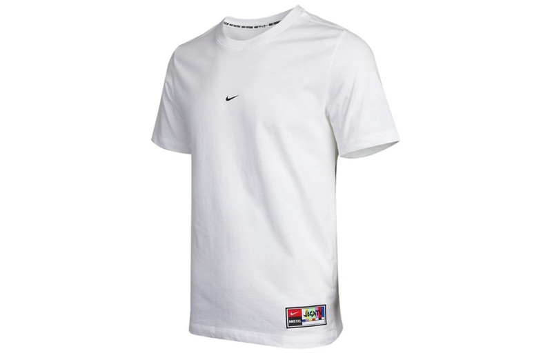 Nike Fc Tee Seasonal Grph H Back Large Logo Printing Sports Round Neck Short Sleeve White DH3703-100 - 1