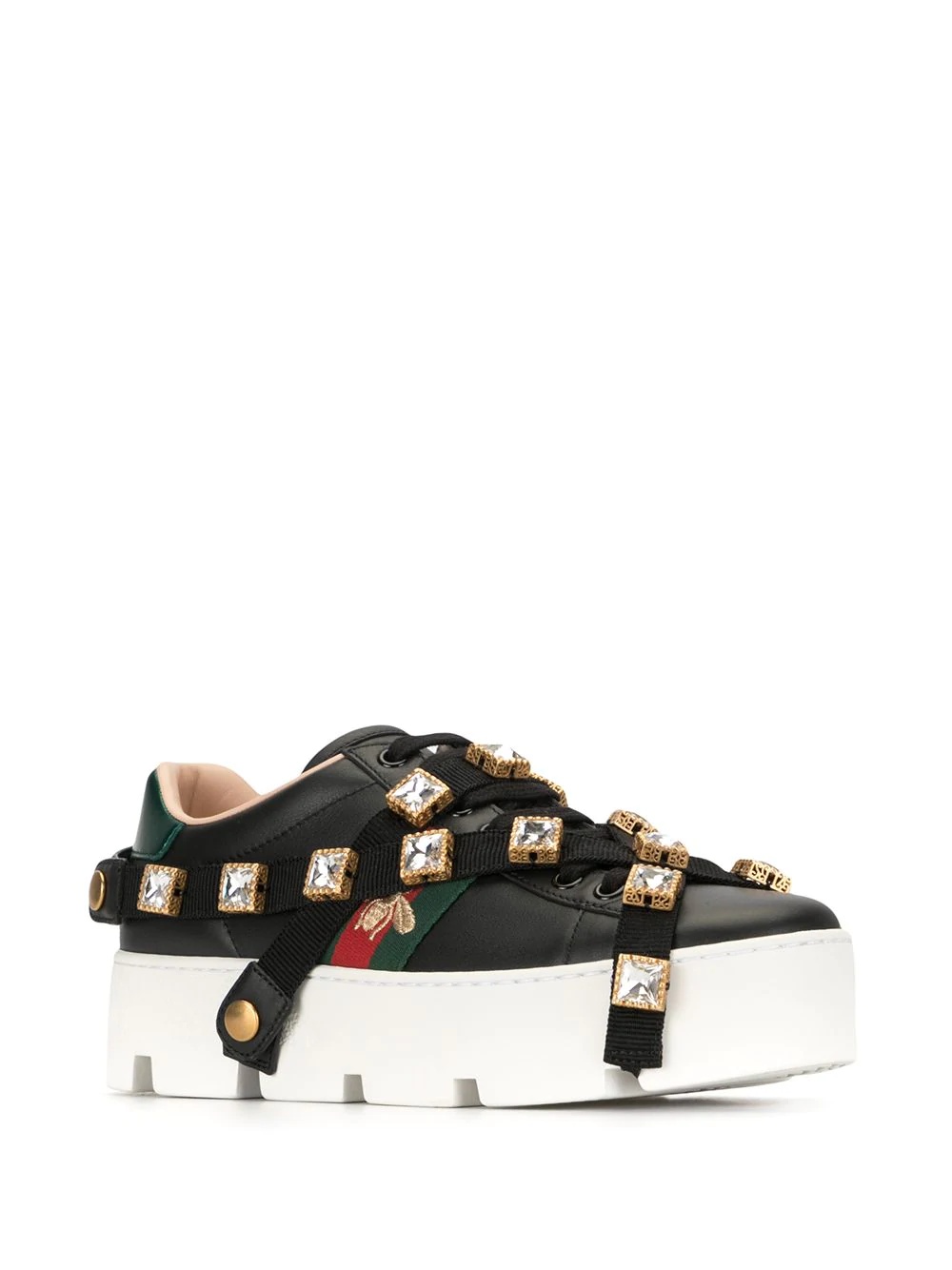 Ace embroidered platform sneakers - 2