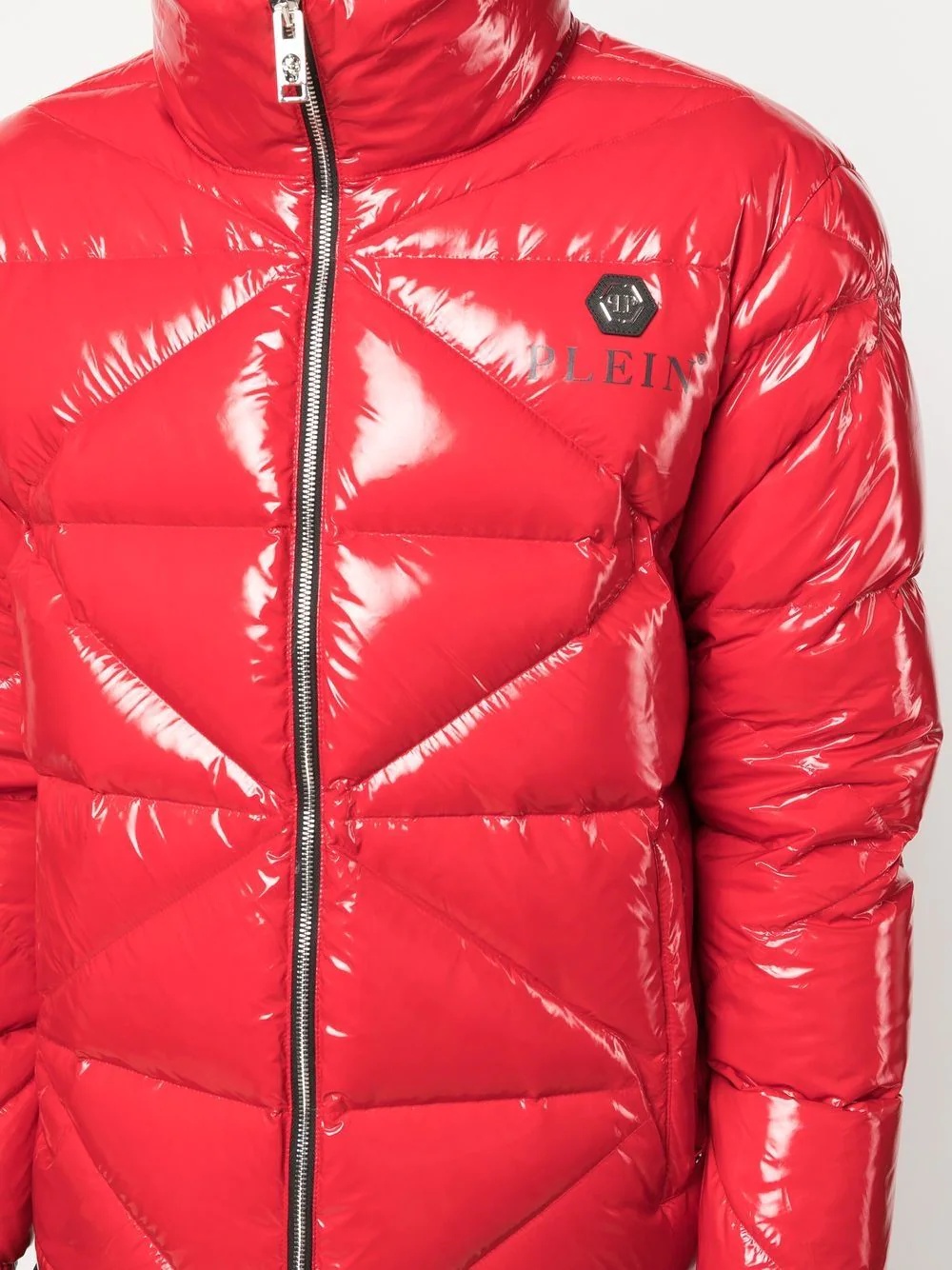 high-shine padded jacket - 5