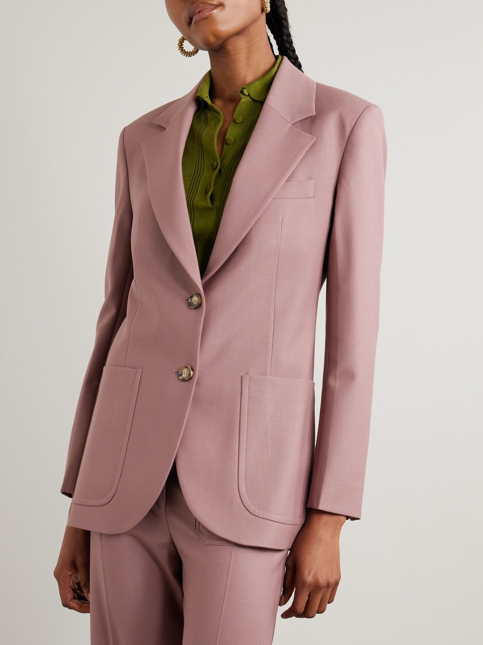 Twill blazer Lilac - 3