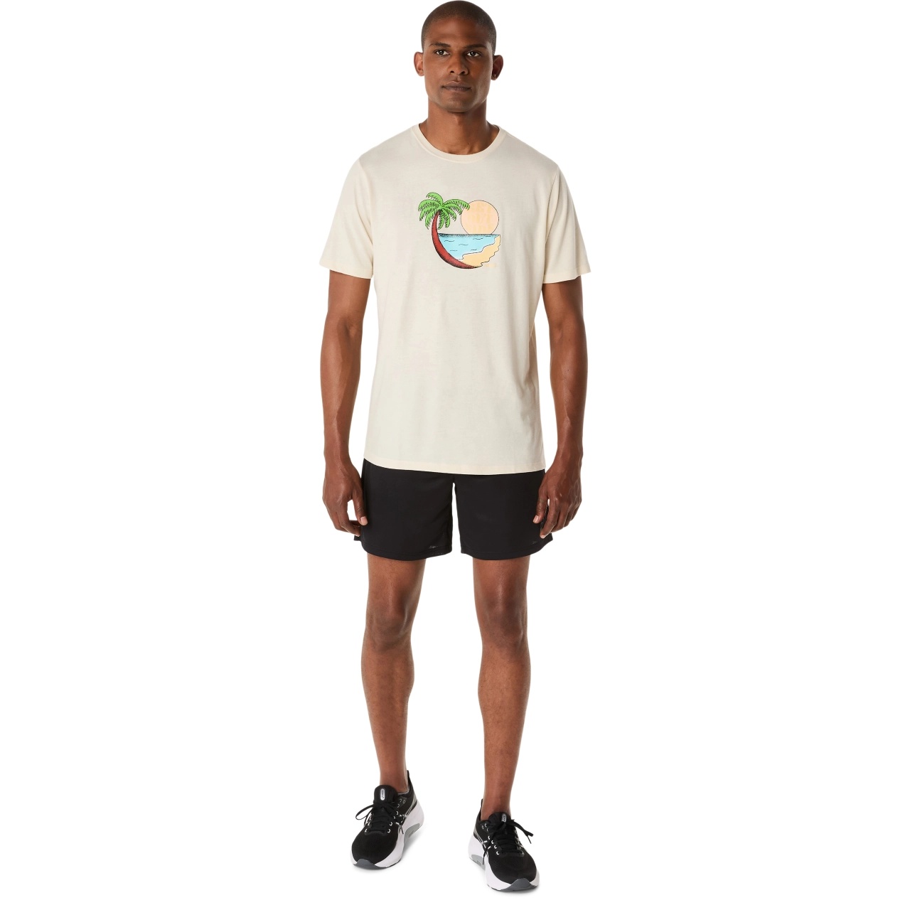 UNISEX ASICS PALM IN THE SUN SHORT SLEEVE TEE - 6