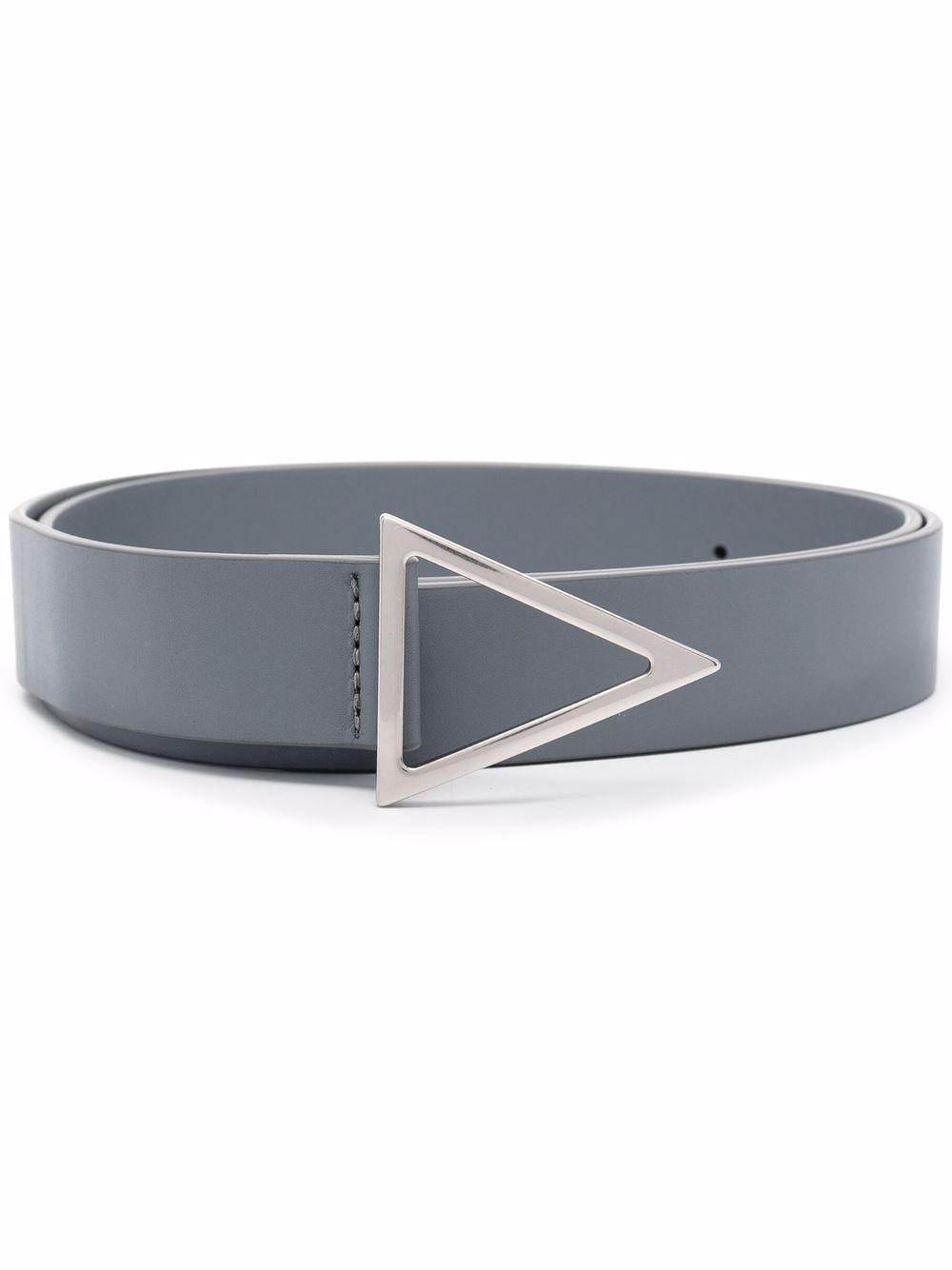 triangle-buckle leather belt - 1