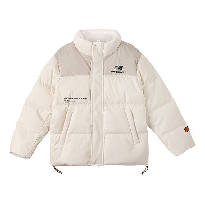 New Balance Winter Windproof Outdoor Down Jacket 'White Black' NPA44013-IV - 1