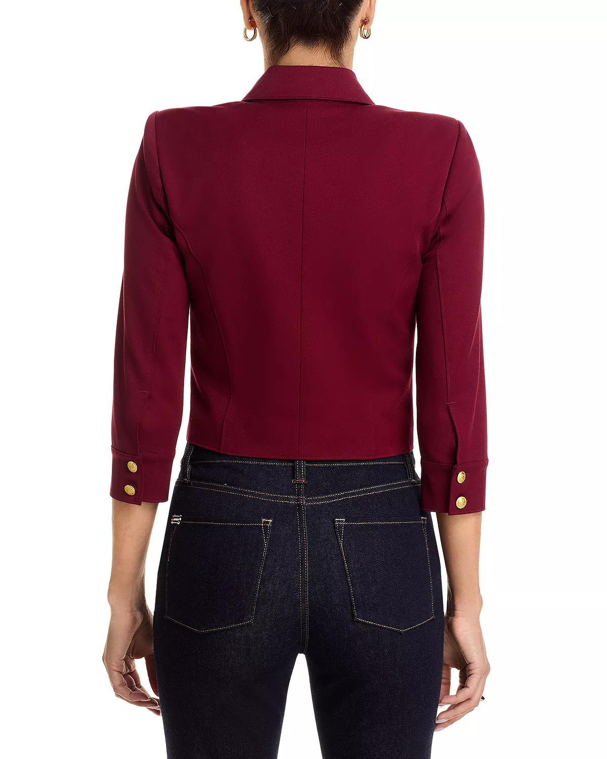 Kumi Button Front Crop Jacket - 4