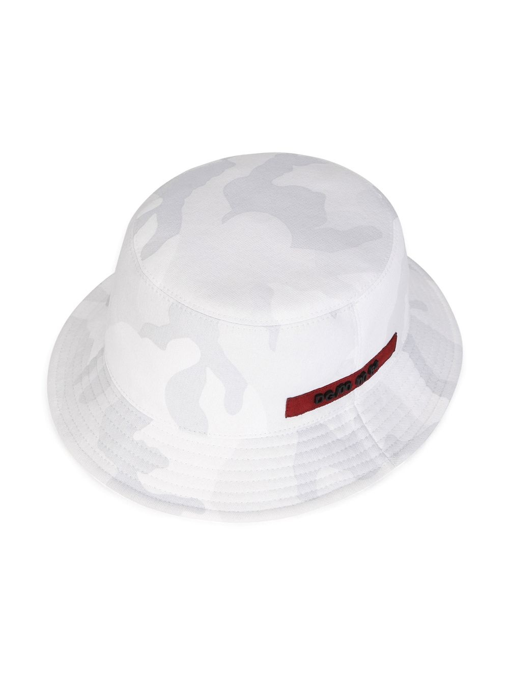 logo-patch camouflage-print bucket hat - 3