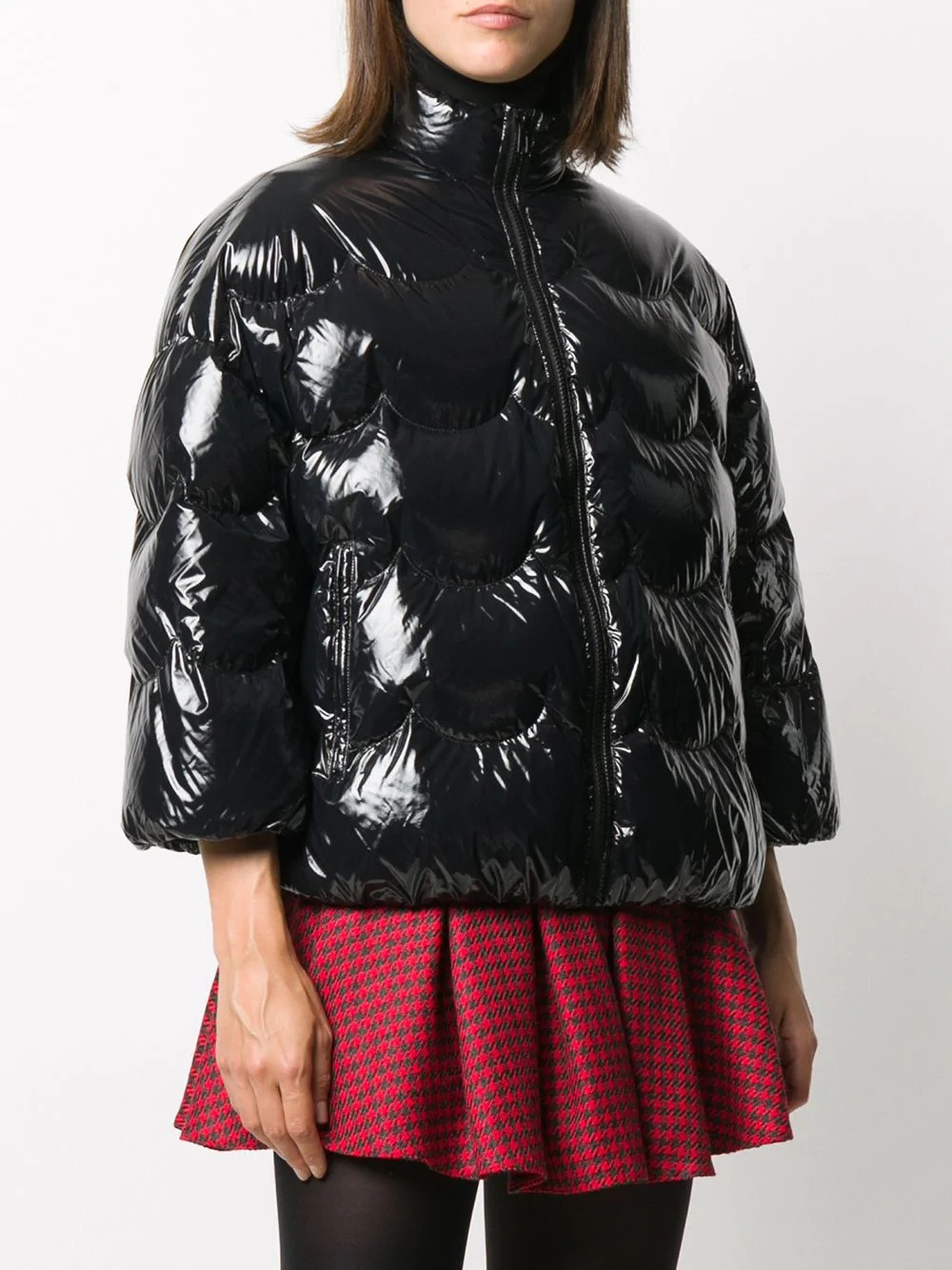 cropped puffer jacket - 3