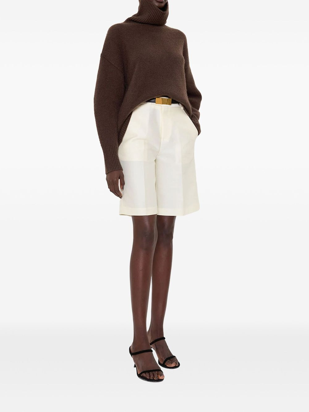 turtleneck balloon-sleeve sweater - 2