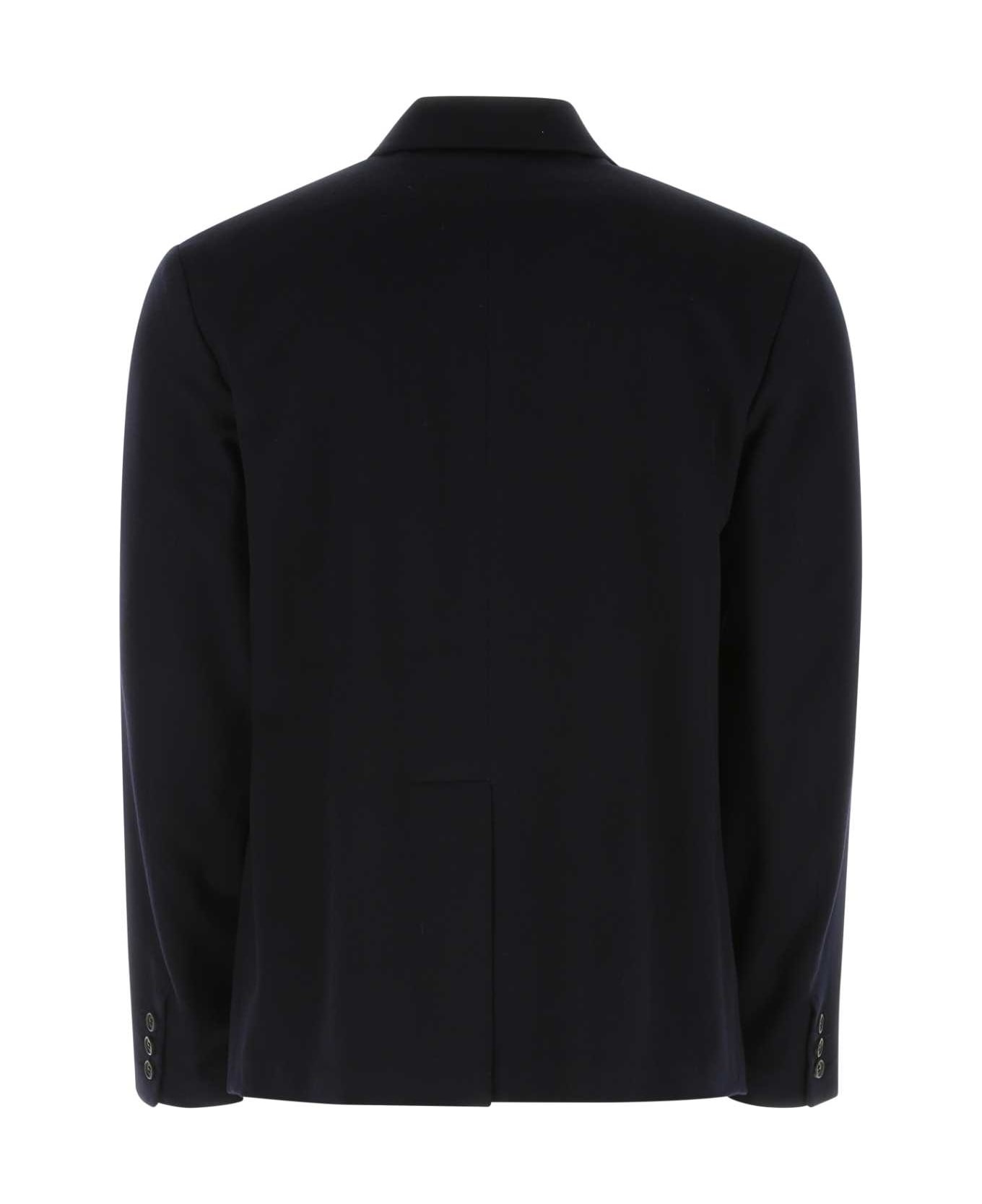 Navy Blue Cashmere Blazer - 2