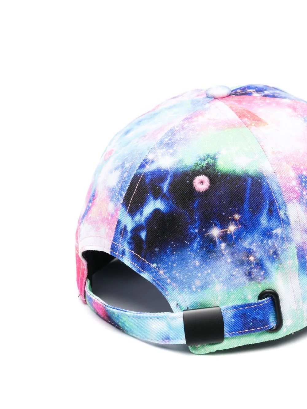 logo-embroidered galaxy-print cap - 2