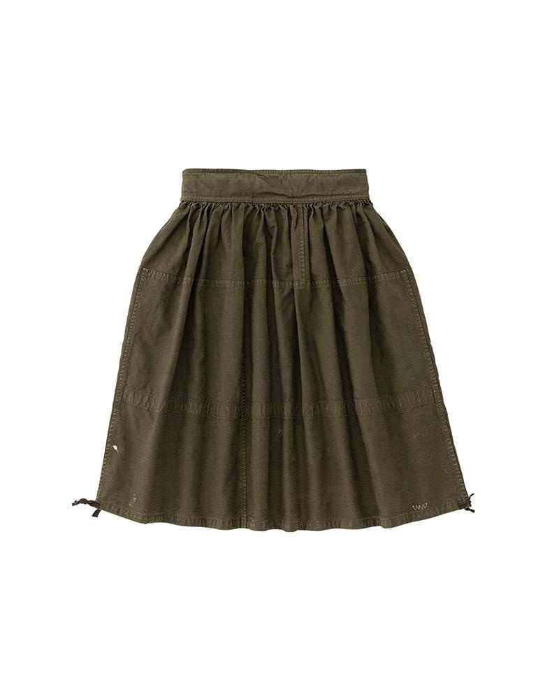 MIL SKIRT HBT OLIVE - 2