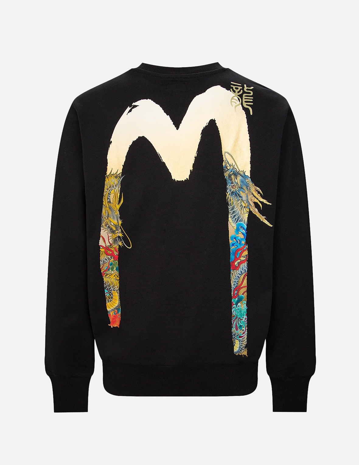GRADATED DRAGON-DUO DAICOCK PRINT SWEATSHIRT - 2